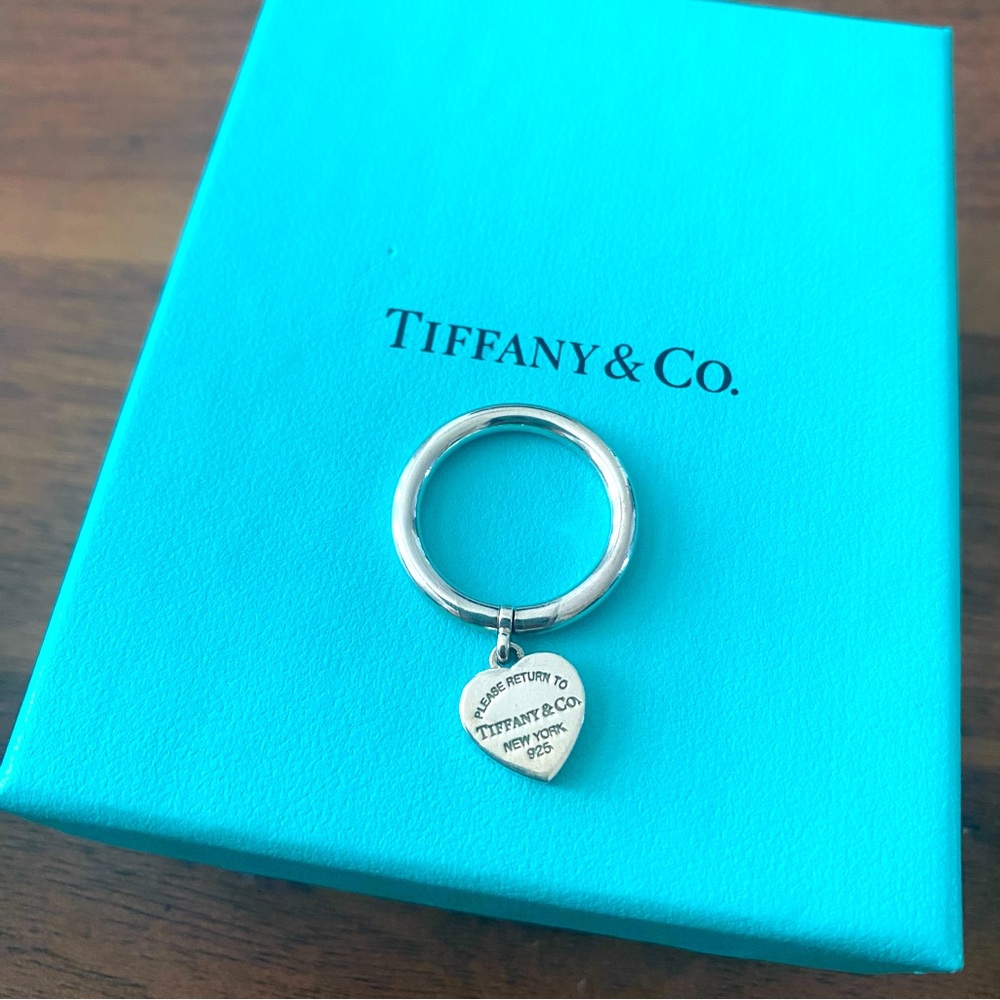 Tiffany&Co. Heart Tag Ring in Sterling Sliver